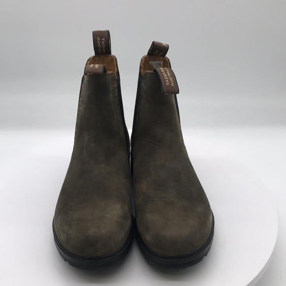 Blundstone unisex Olive Chelsea Boots size 6 mens 8 womens US - Picture 2 of 5